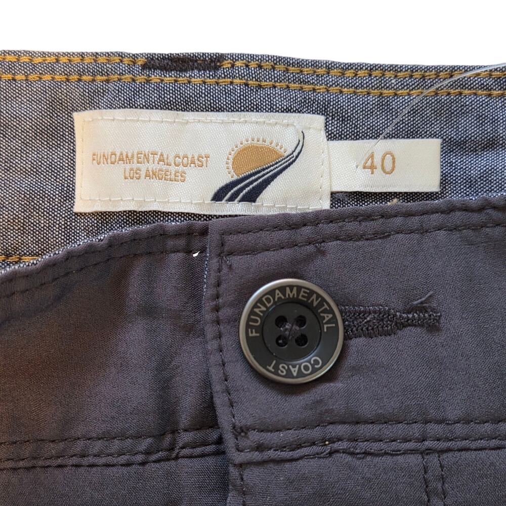 Fundamental Coast Sunset Shorts size 40, 9" inseam, NWT Dark Charcoal Gray